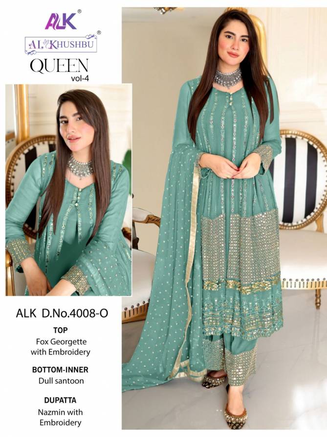 Queen Vol 4 By Alk Khushbu Pakistani Suits Catalog